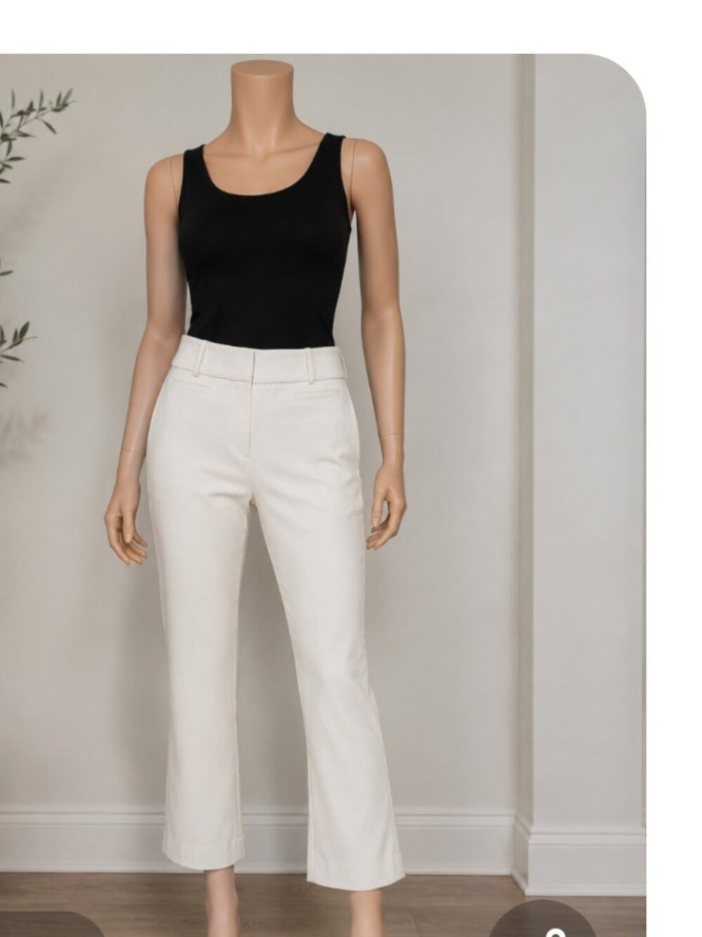 Ann Taylor LOFT women's white ankle classic Pants size 12 Cotton